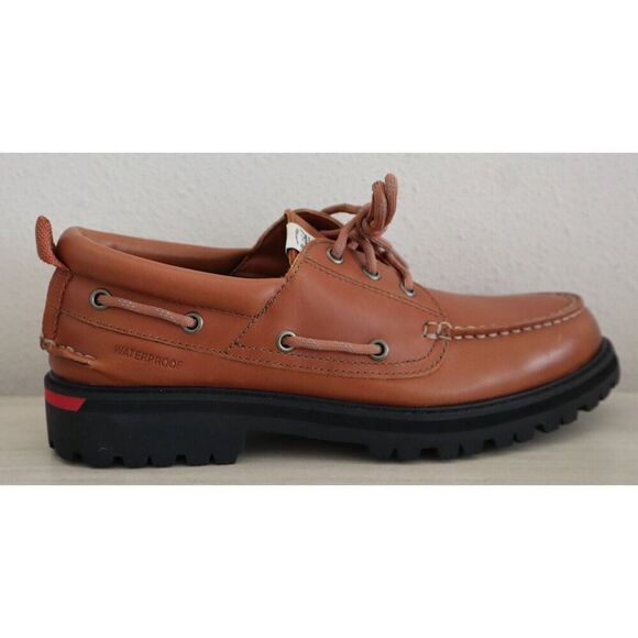 Sperry Top Sider STS24932 Men's Sz 9 Tan Unlined Lug 3-Eye Boat Shoes - Picture 14 of 16